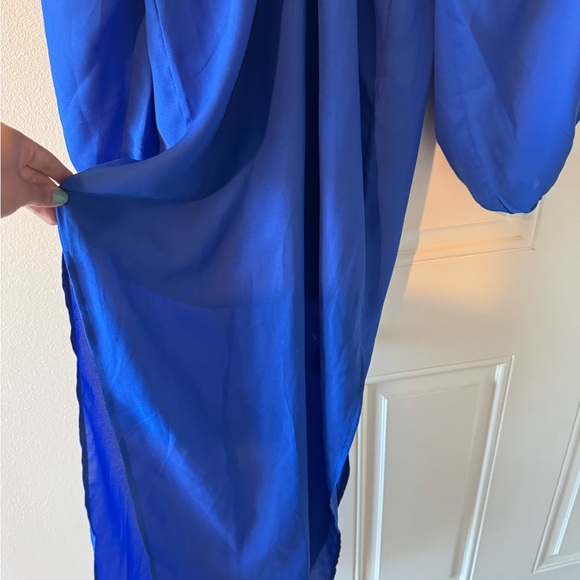 ASOS Balloon Sleeve Column Maxi Dress - Picture 6 of 7